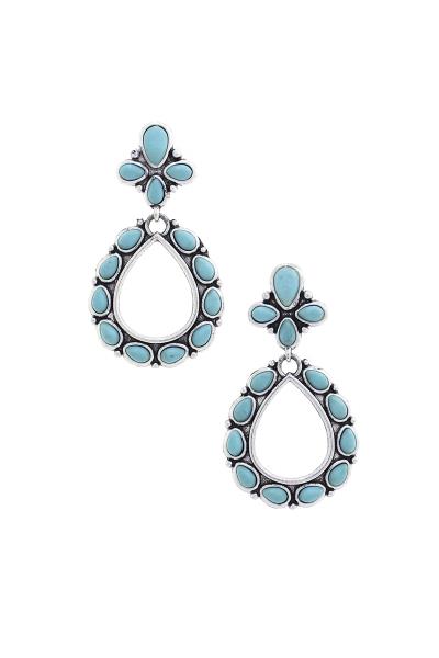 Western Style Teardrop Shape Earring