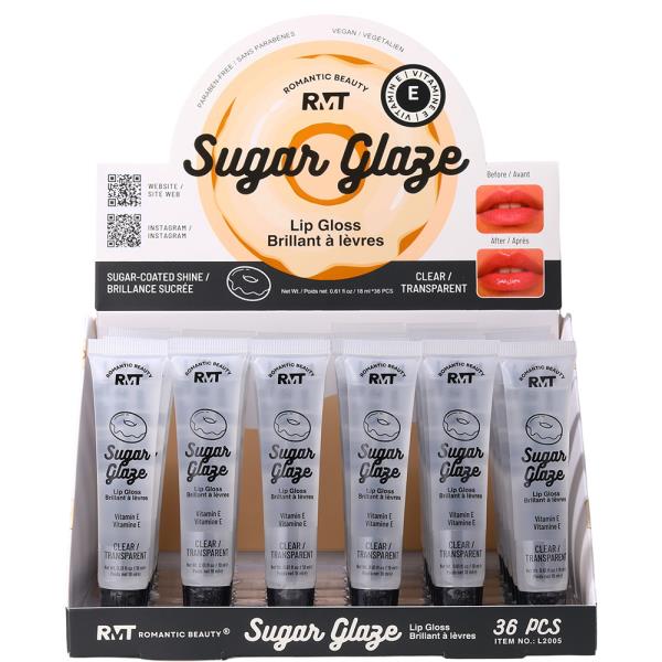 ROMANTIC BEAUTY SUGAR GLAZE CLEAR LIP GLOSS (48 UNITS)