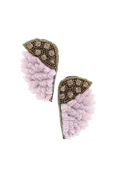 Sequin Bead Wing Shape Earring