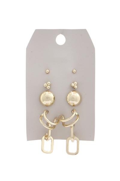 Metal Earring Set