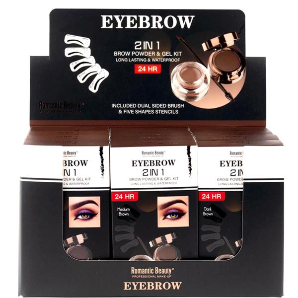 ROMANTIC BEAUTY EYEBROW 2 IN 1 (12 UNITS)