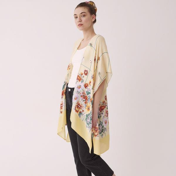FLORAL PRINT KIMONO