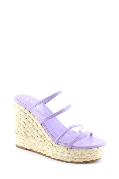 STYLISH STRAW SLIP ON WEDGE SHOES