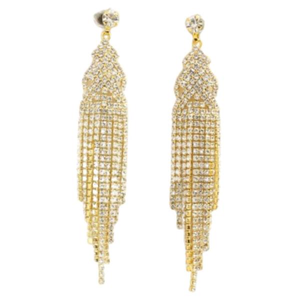 Rhinestone Drop Earring