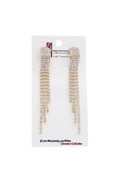 Rhinestone Clip Earring