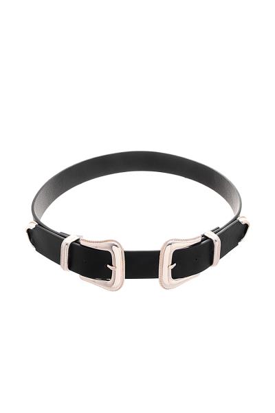 SMOOTH PLAIN METAL BUCKLE BELT