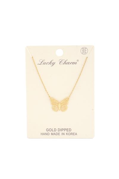 BUTTERFLY PENDANT NECKLACE