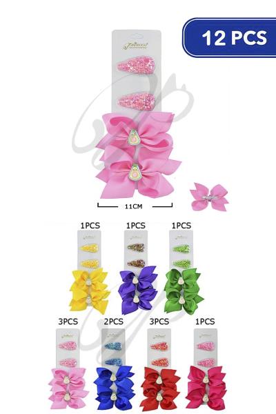 Avocado Hair Pin 4 Pc Set (12 Units)