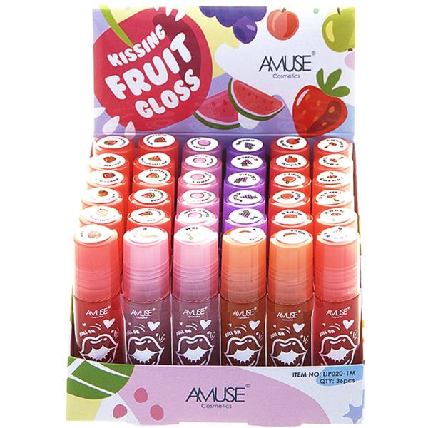 AMUSE COSMETICS KISSING FRUIT GLOSS 36 PCS