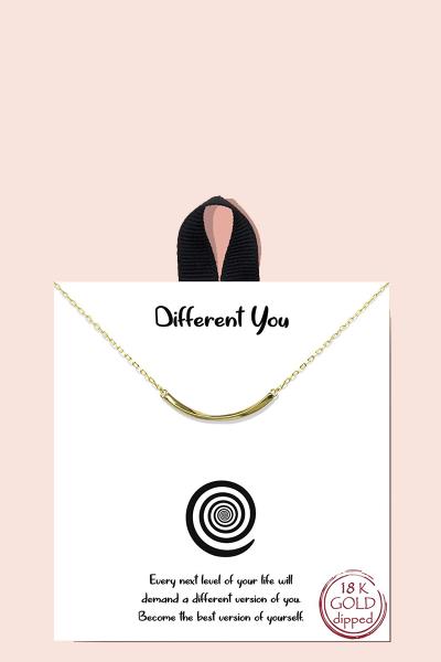 18K Gold Rhodium Different You Necklace