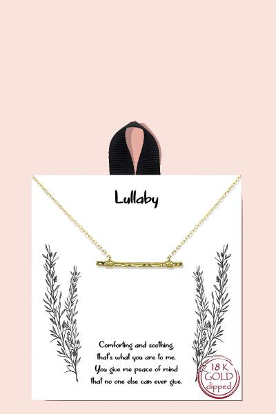 18K Gold Rhodium Lullaby Necklace