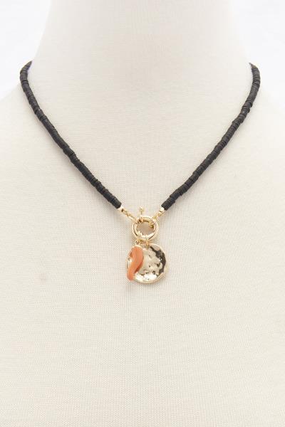 SODAJO Bead Metal Pendant Necklace