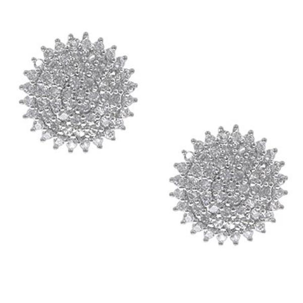 FASHION RHINESTONE SUN DESIGN EARRING