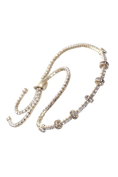 Rhinestone Adjustable Bracelet