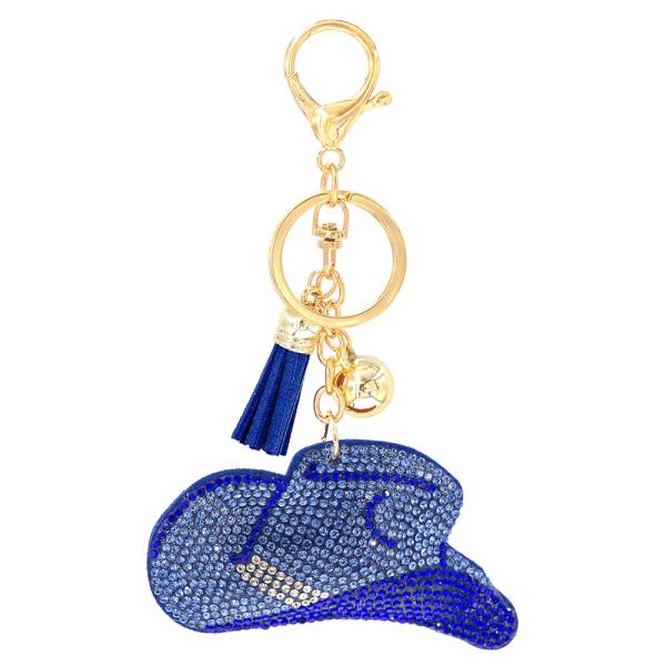 COWBOY TASSEL RHINESTONE KEY CHAIN