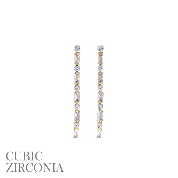 Rhinestone Single Strand Earring