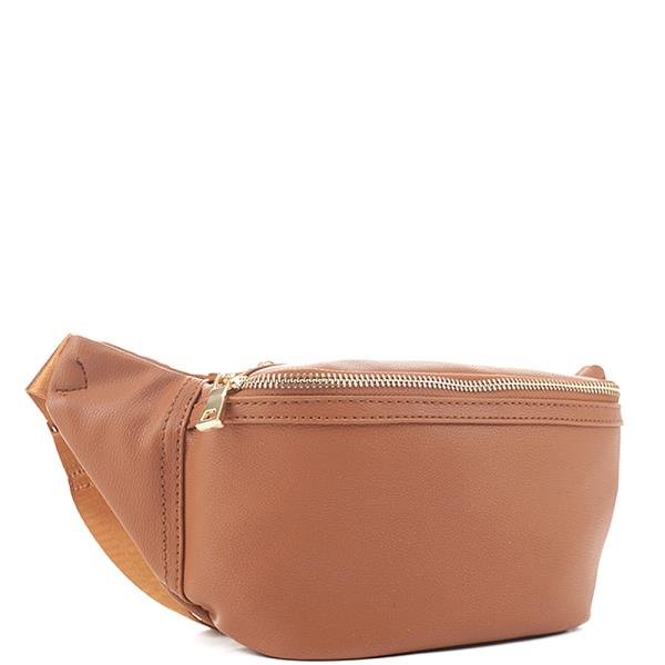 PLAIN ZIPPER WAIST FANNY PACK