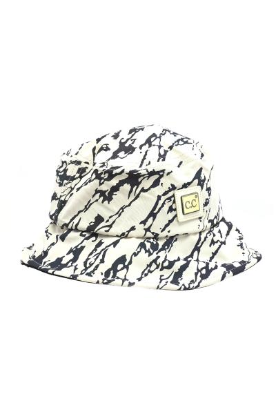 REFLECTIVE GEOMETRIC PRINT BUCKET HAT