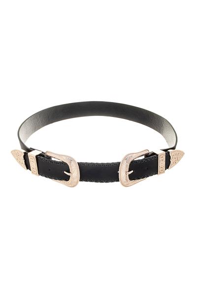 Plain Modern Western Buckle Belt