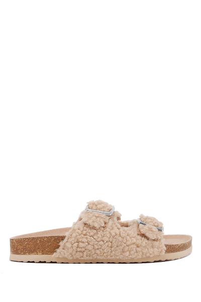 SOFT SHEEP FUR DESIGN STYLISH SLIPPER
