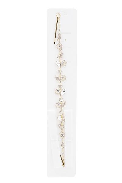 RHINESTONE CLEAR CRYSTAL BRIDAL BELT & HEADBAND