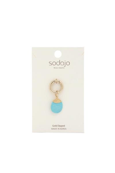 SODAJO STONE GOLD DIPPED CHARM