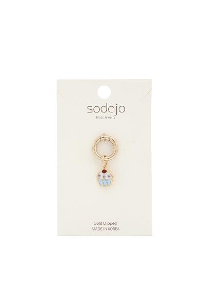 SODAJO CUPCAKE GOLD DIPPED CHARM