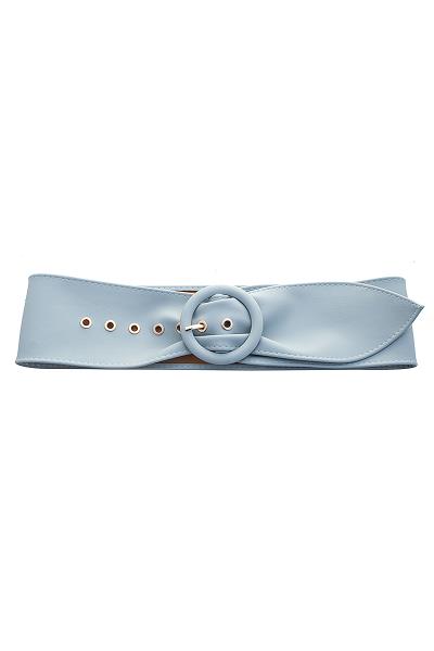 SMOOTH ROUND BUCKLE WAIST BELT