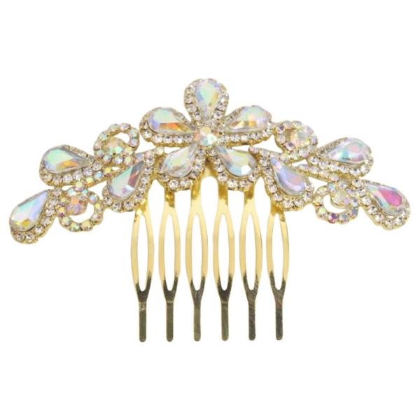 FLOWER RHINESTONE HAIR PIECE