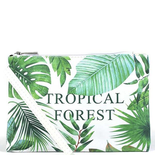 Tropical Forest Print Pouch