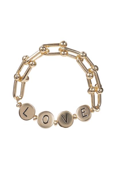 Metal U Chain Mama Love Letter Bracelet