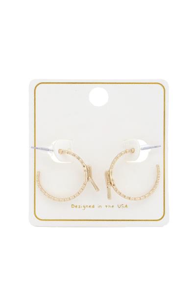 ZIPPER METAL EARRING