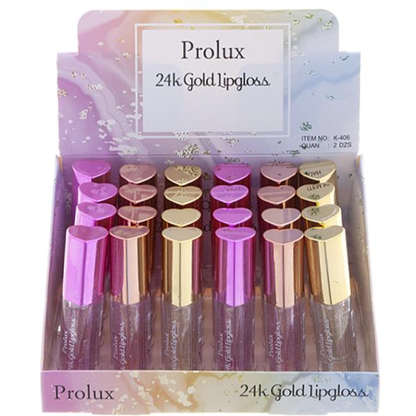 PROLUX 24K GOLD LIPGLOSS (24 UNITS)
