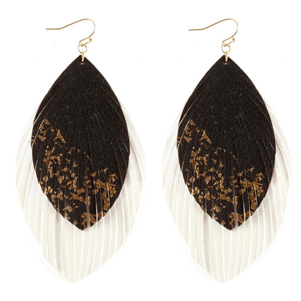 Leather Tassel Earring