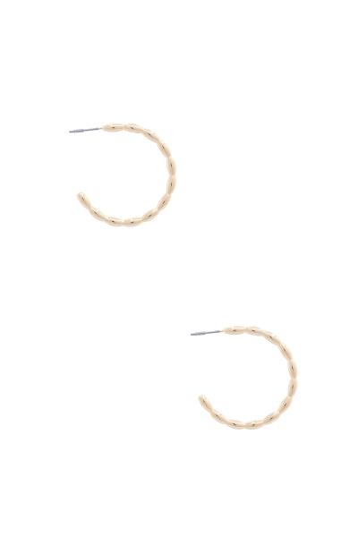 OPEN CIRCLE METAL EARRING