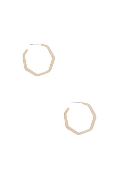 FLAT HEXAGPN SHAPE EARRING