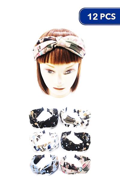 Multi Design Hair Headband (12 Units)