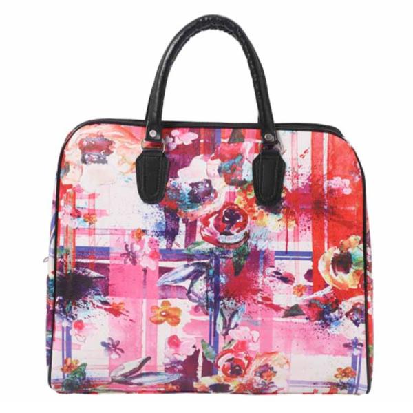 Flower Print Tote Bag for Travel
