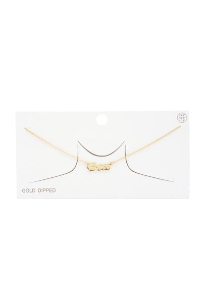 BOSS GOLD DIPPED NECKLACE