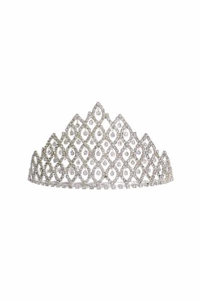 RHINESTONE CROWN TIARA