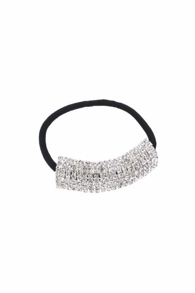 MODERN CHIC MULTI RHINESTONE PONNY TAIL HAIR TIE BAND
