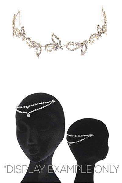 RHINESTONE BUTTERFLY HAIR PIN HEADBAND