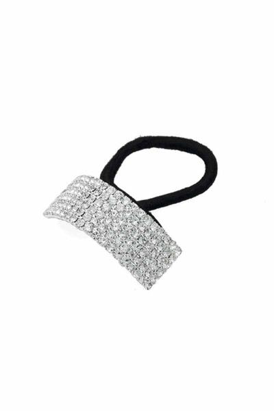 FASHION MULTI RHINESTONE PONNY TAIL HAIR TIE BAND