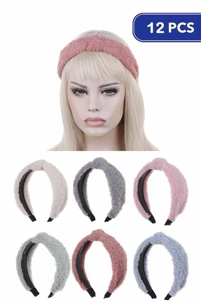 Faux Fur Headband (12 Units)