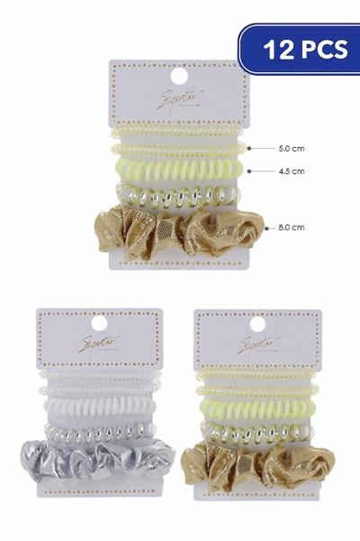 Hair Tie 5 PC Set (12 Units)