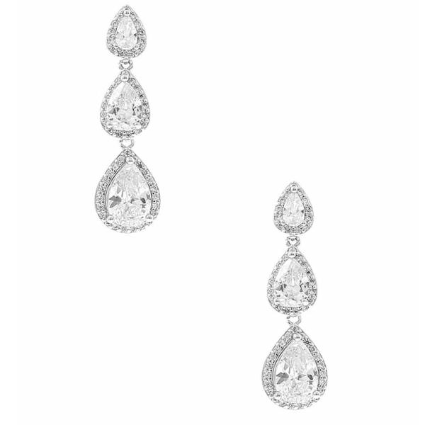 RHINESTONE TEARDROP DROP EARRING