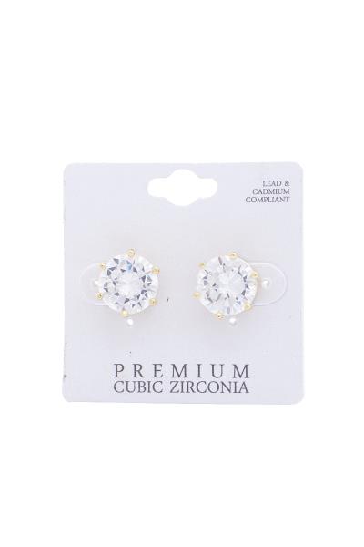 Cubic Zirconia Stud Earring