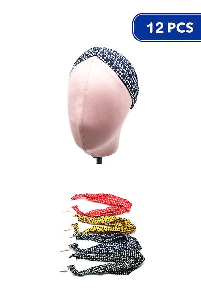 Floral Print Bandana Headwrap (12 Units)