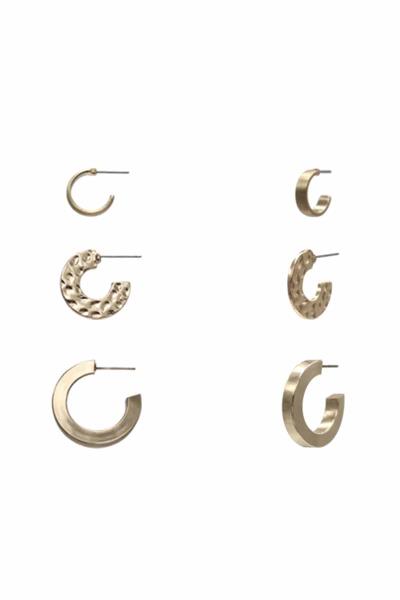 Metal Chain Open Hoop Earring