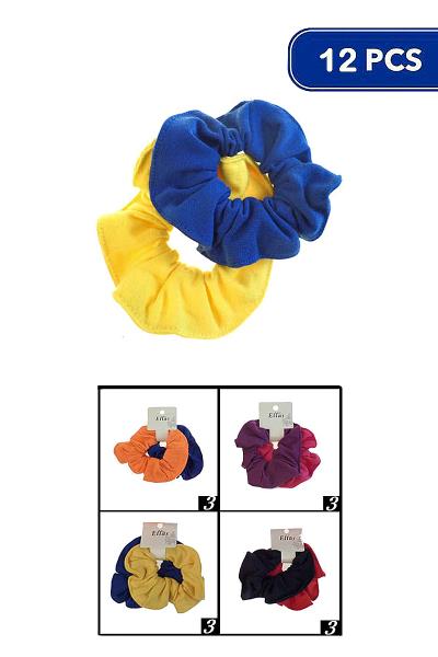 Hair Scrunchies 2 PC Set (12 Units)